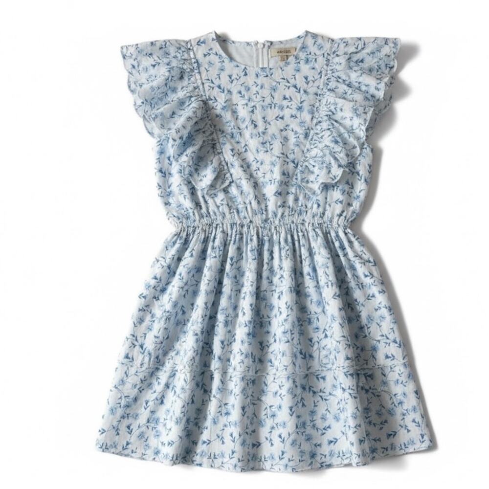 Simply Southern - NWT Blue & White Floral Mini Dress Size Medium - Picture 1 of 12
